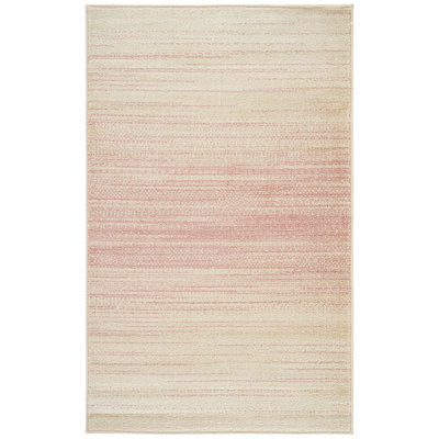 Tapis rose / ivoire Teagan