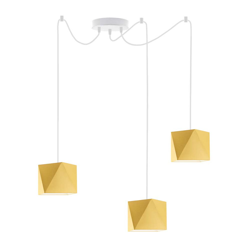 Carnevale 3 - Light Cluster Pendant, White, Mustard