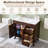 36" Freestanding Bathroom Vanity With Ceramic Sink-1809258602