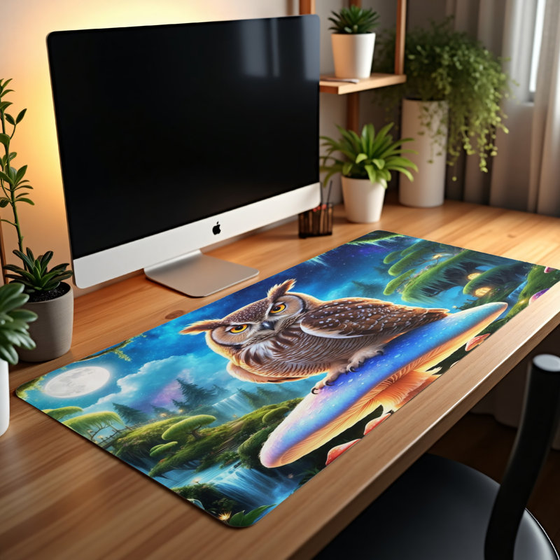 Polyester Desk Pad, 14.4x12.1