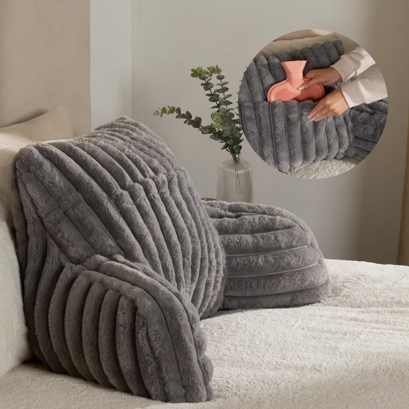 Favorinus Novelty Backrest Pillow Insert, Grey