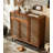 Solid Wood Rope-Woven Storage Shoe Cabinet
