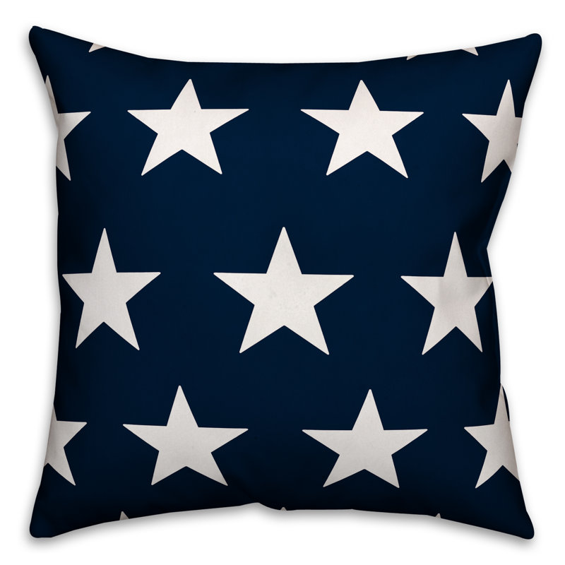 Stars Geometric Reversible Throw Pillow, Indoor