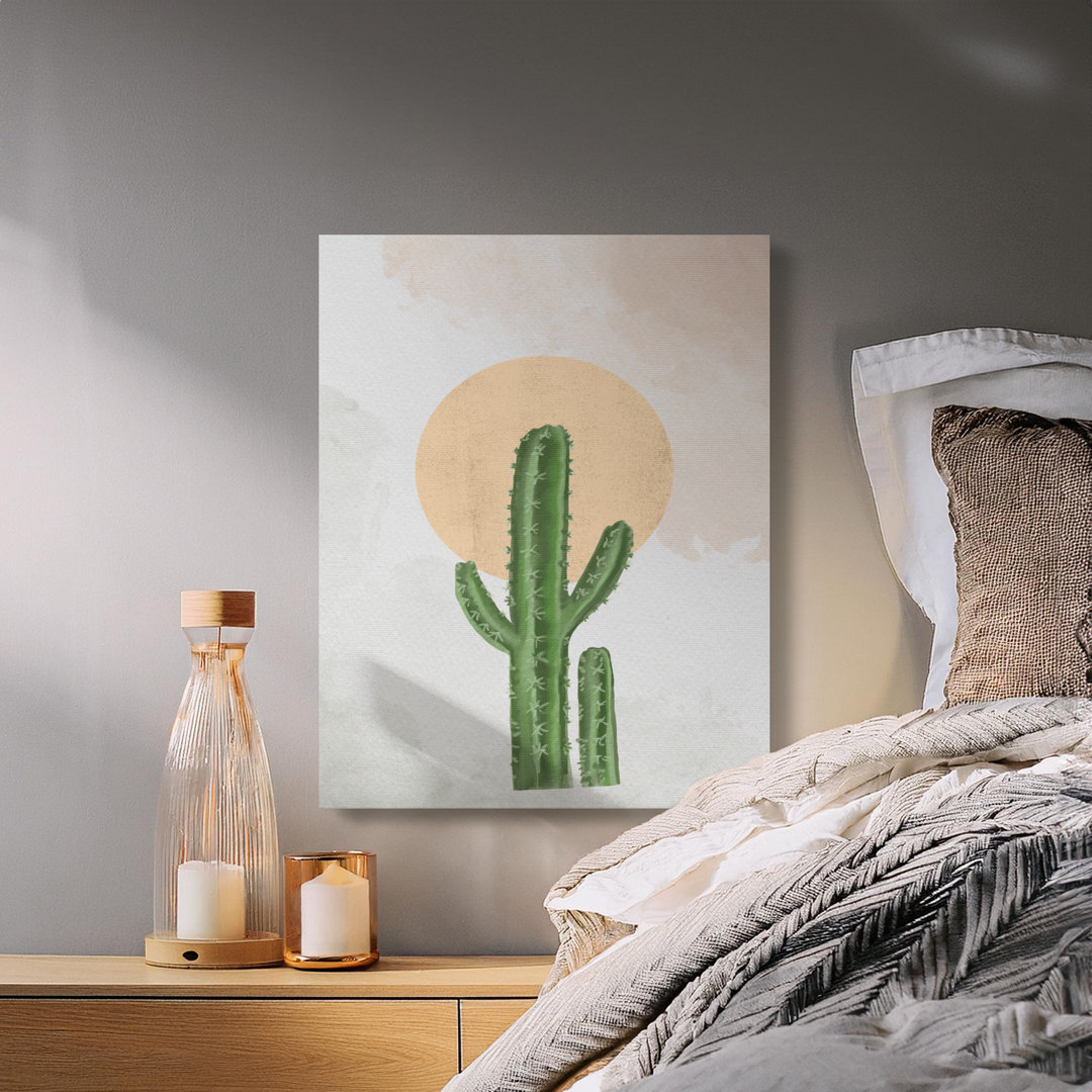 Cactus Canvas Wall Art Print, Desert Modern Decor, Gallery Wrapped, Ready to Hang, Archival Quality, Statement Piece