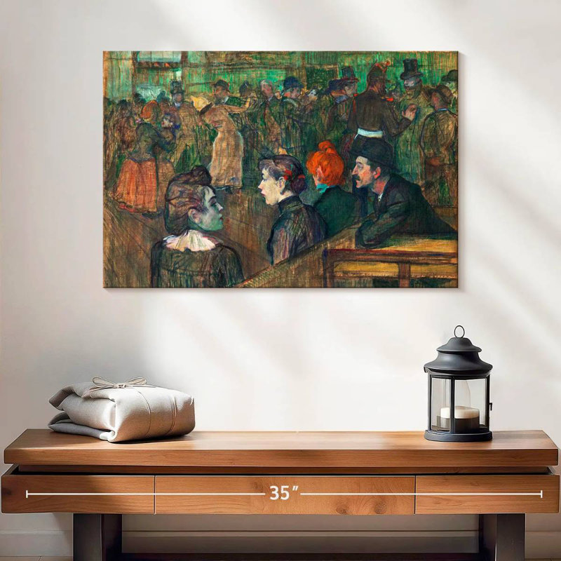 Moulin De La Galette 1889, 16" H x 24" W