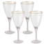 Verres à vin dorés Mid Century