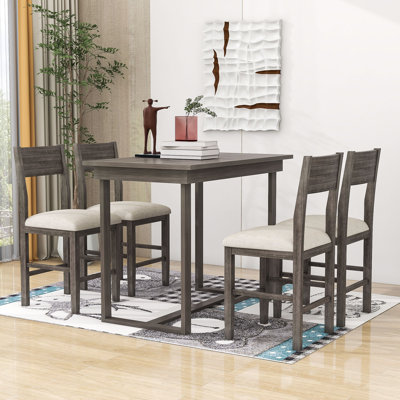 Jecorey 4 - Person Counter Height Dining Set by Red Barrel Studio