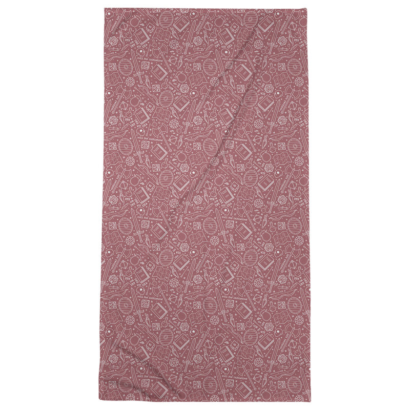Katelyn Elizabeth Beach Towel, Red/White