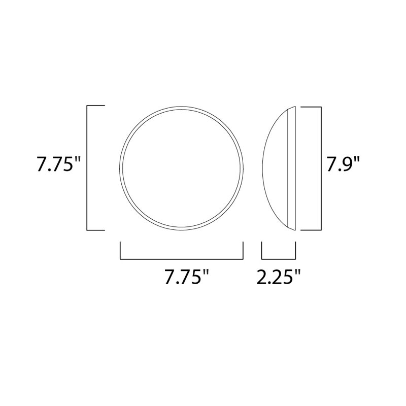 Castanon LED Wall Light, Satin Aluminum