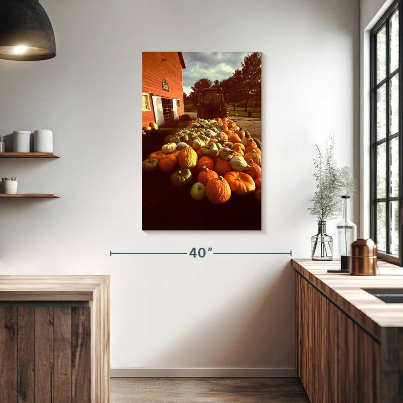 Gourdes et citrouilles de New York, H 39 po x l 26 po
