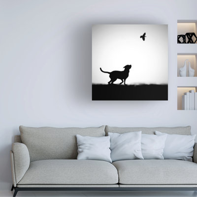 Wrapped Canvas Wall Art - Hengki Lee 'The Clue' Wall Art for Living Room, Bedroom, or Office Décor - 14x14