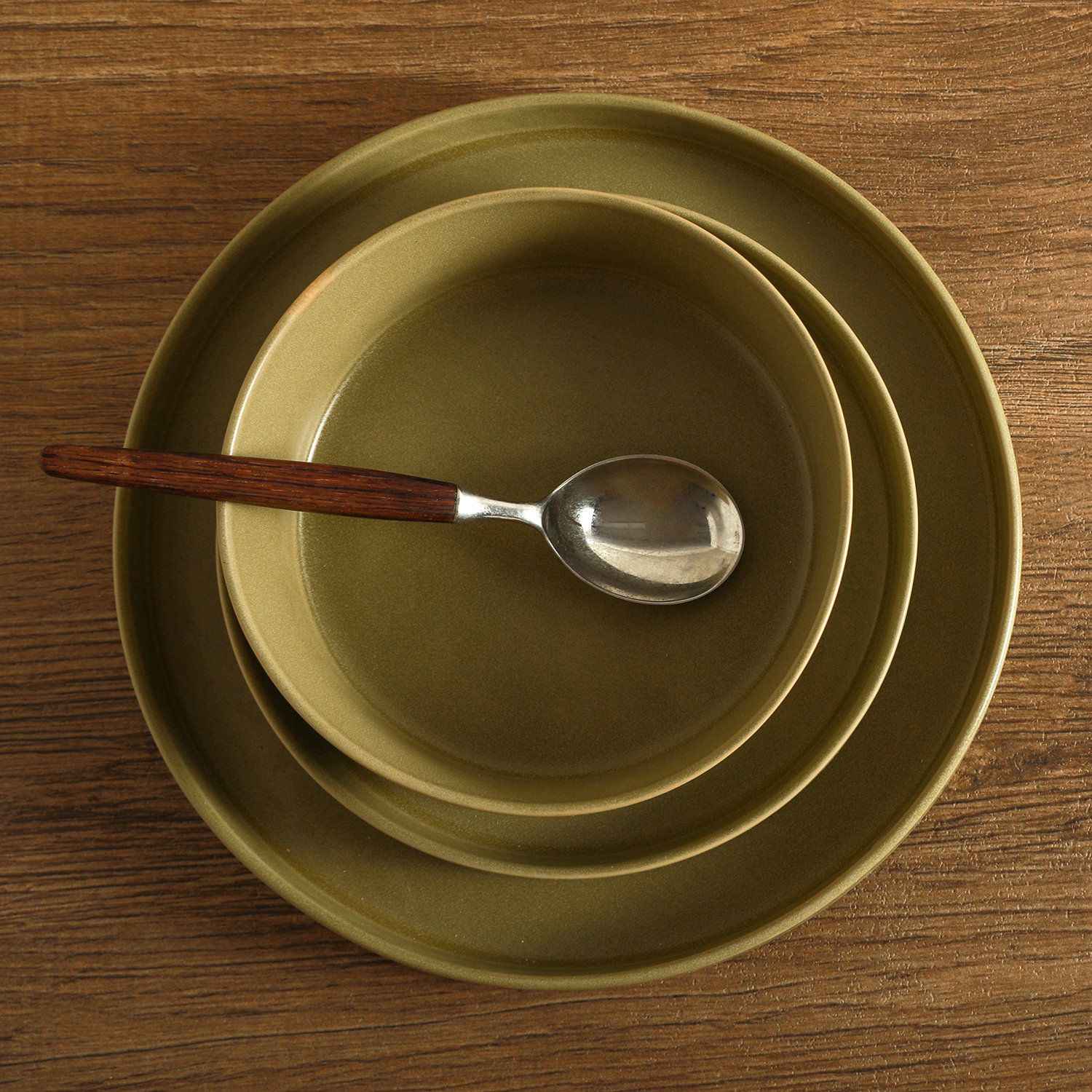 MODAN Stoneware Dinnerware Set, Green