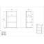119.2 cm H x 75 cm W Standard Bookcase
