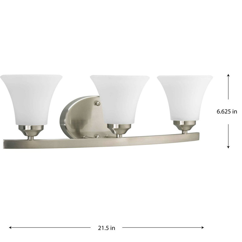 Luminaire pour meuble-lavabo Hilary, Nickel brossé