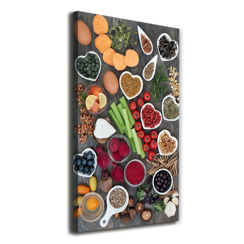 Blythe Healthy Food - Wrapped Canvas Print