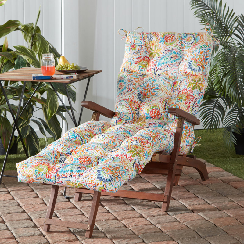 Coussin de chaise longue d'extérieur capitonné Shipton, Jamboree