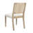 Modern Scandinavian Woven-Back Upholstered Dining Chair-120098132
