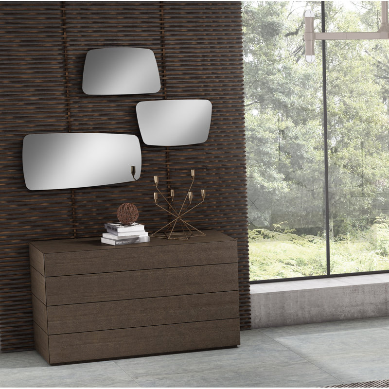 Commode 4 tiroirs avec miroir Popham