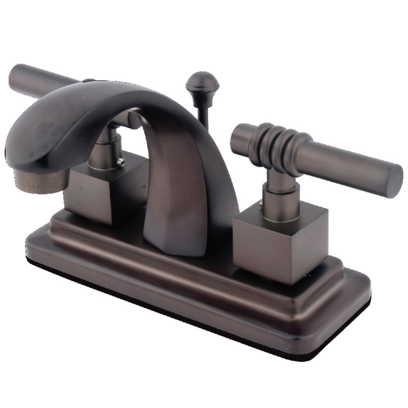 Milano Centerset Bathroom Faucet with Drain Assembly, Oil Rubbed Bronze