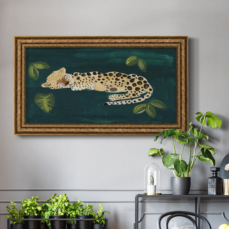 Lethargic Leopard II - reproduction de photo sur toile, H 21 po x l 37 po x P 2,5 po