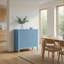 Table de chevet cannelée à 3 tiroirs, grande table de bout moderne pour chambre à coucher-129230092