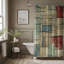 Rideau de douche Retro Grunge-1857342768