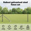 Vidaxl Hexagon Fence Grey Steel-114622122