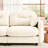 Modular Sectional Couch With , Chenille Fabric, , Ergonomic Design, High - Density Foam, 2 Throw Pillows, Adaptable To Various Rooms 3 Seat Beige Chenille, Pleated , Resilience Spring Pack, Easy-1274304507
