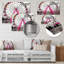 Grande roue rose Merrygoround Magic II - impression sans cadre sur métal-253760399