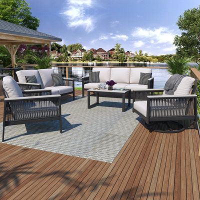 Townsend 7 - Person Sofa Seating Group with Sunbrella Cushions by Birch Lane