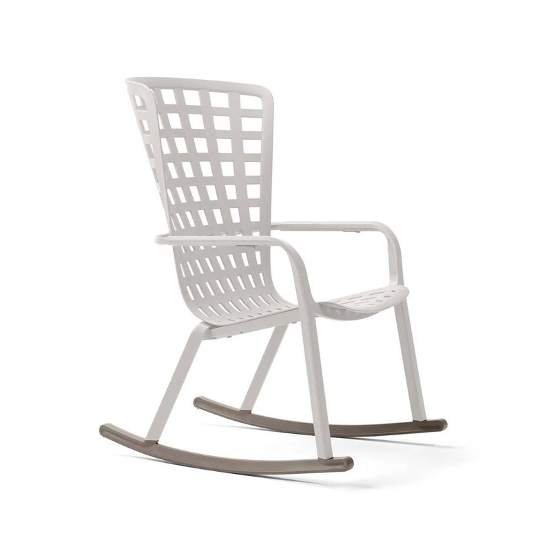 Folio Outdoor Rocker Chair, Green, White