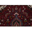 Tapis rouge à motif de teinture de légumes traditionnel rétro 7 x 11