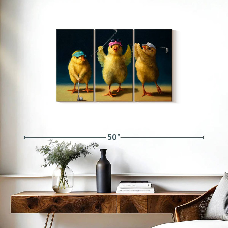 Ketti Yoga Chicks Golf Chicks, 20" H x 33" W