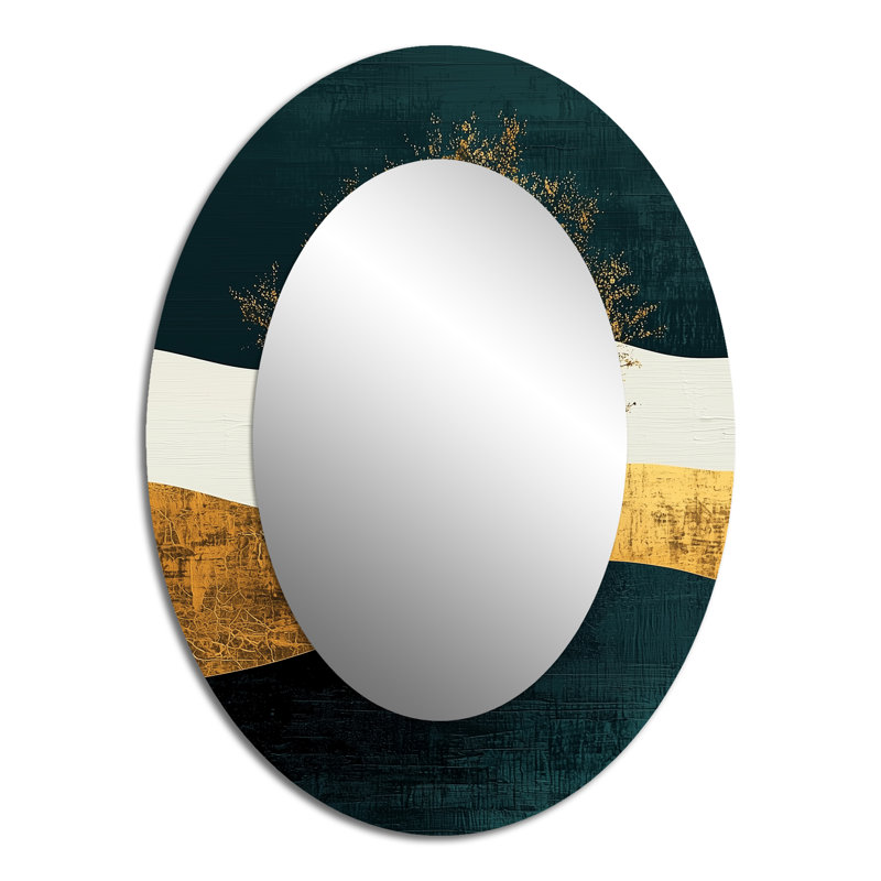 Miroir mural Minimal Forest Solitude Horizon II - Blanc, 40 po x 30 po