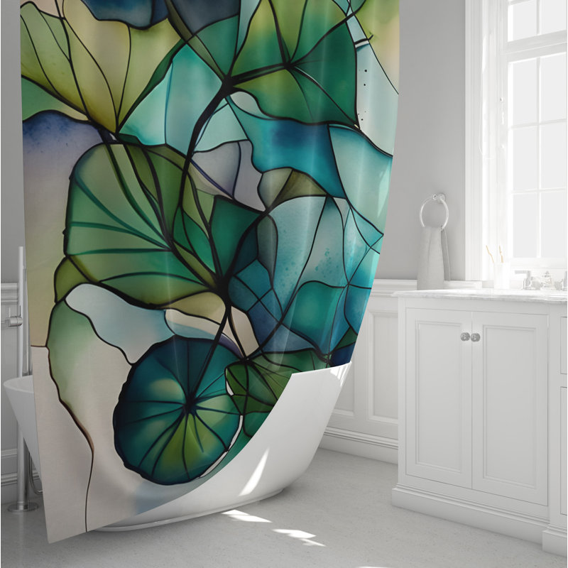 Dejonte Abstract Shower Curtain, 72" H x 70" W