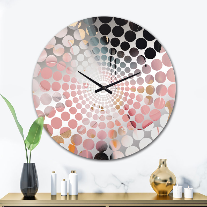 Lucre - Horloge murale abstraite en marbre, Très grand