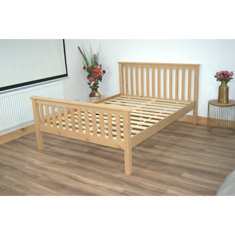 Hampshire UV Waxed Pine Wooden Bed, Double