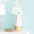 Ceramic Faux Marble Decorative Vase with Base-28118411-28118466