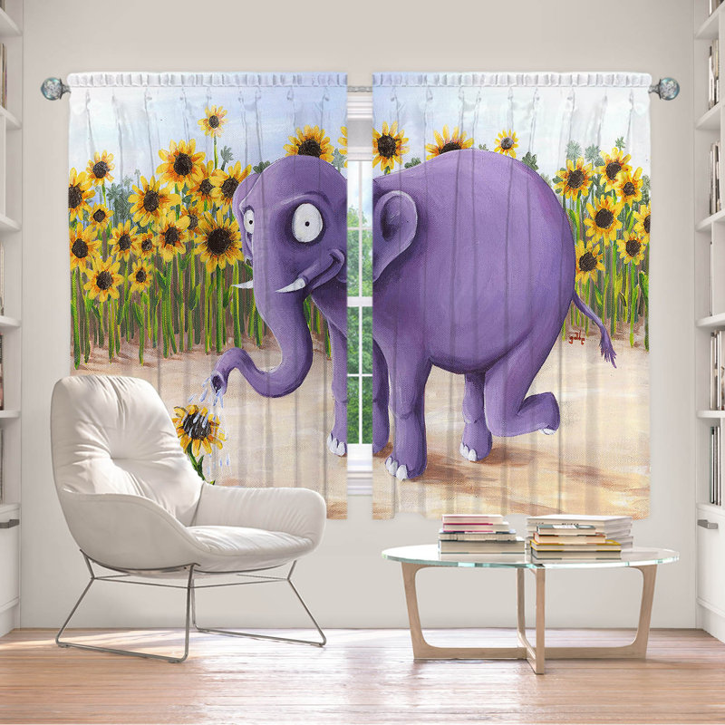 Room Darkening Curtain Pair, 40" W x 61" L