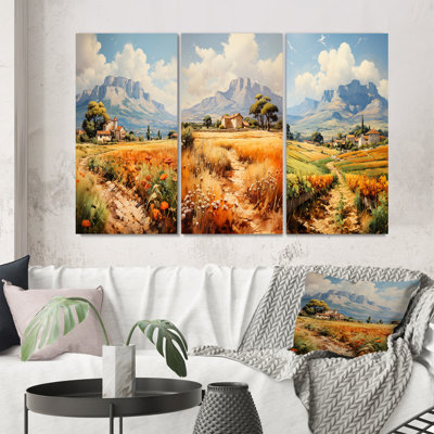 " Mont Saintevictoirepaul Czannes Series " 3 - Pieces