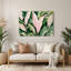 Art mural en métal botanique beige Fittonia-524294113