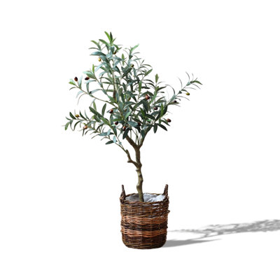 Plante en pot d'olivier artificiel moderne et minimaliste