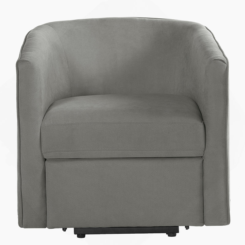 Power Lift Recliner Barrel Shape Recliner Chair Lift Assist Reclining Chair Electric Lift Chair With Footrest And Side Pocket For Seniors, Grey