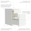 Classeur vertical mobile 2 tiroirs Emyr-518243968