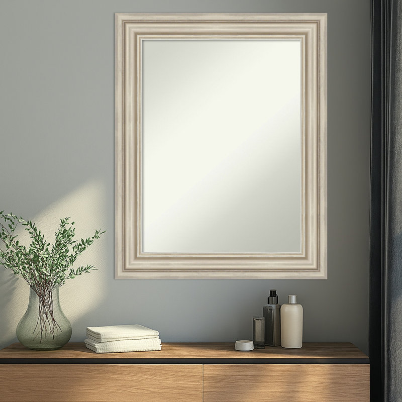 Miroir mural Sierra, 29,5 po x 23,5 po, Argent argent