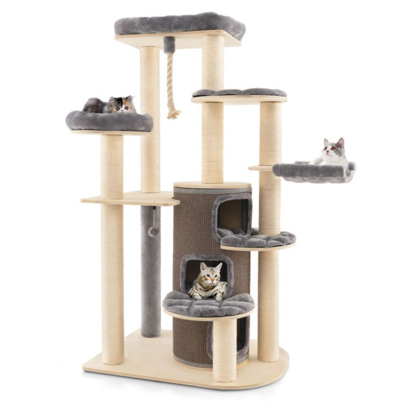 Multi-Level Cat Tree With 3-Storey Cat Condo