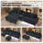 6 Seat U Shaped Chenille Sectional Sofa With Smart Module-Bluetooth Speaker/Rgb Light/Charging Station-82709638