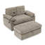 Double fauteuil inclinable avec réglage manuel et chargement USB
