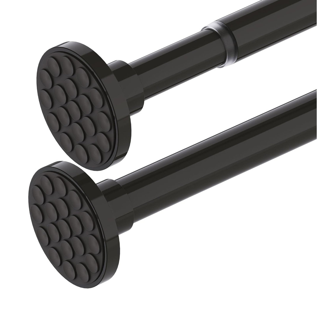 85cm Straight Shower Curtain Pole & Hook Set