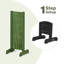 Clôture d'intimité en bois extensible de 2 ensembles, conception à largeur flexible pour grimpeur à lierre rose, barrière d'entrée multi-usages pour animaux de compagnie-129739912